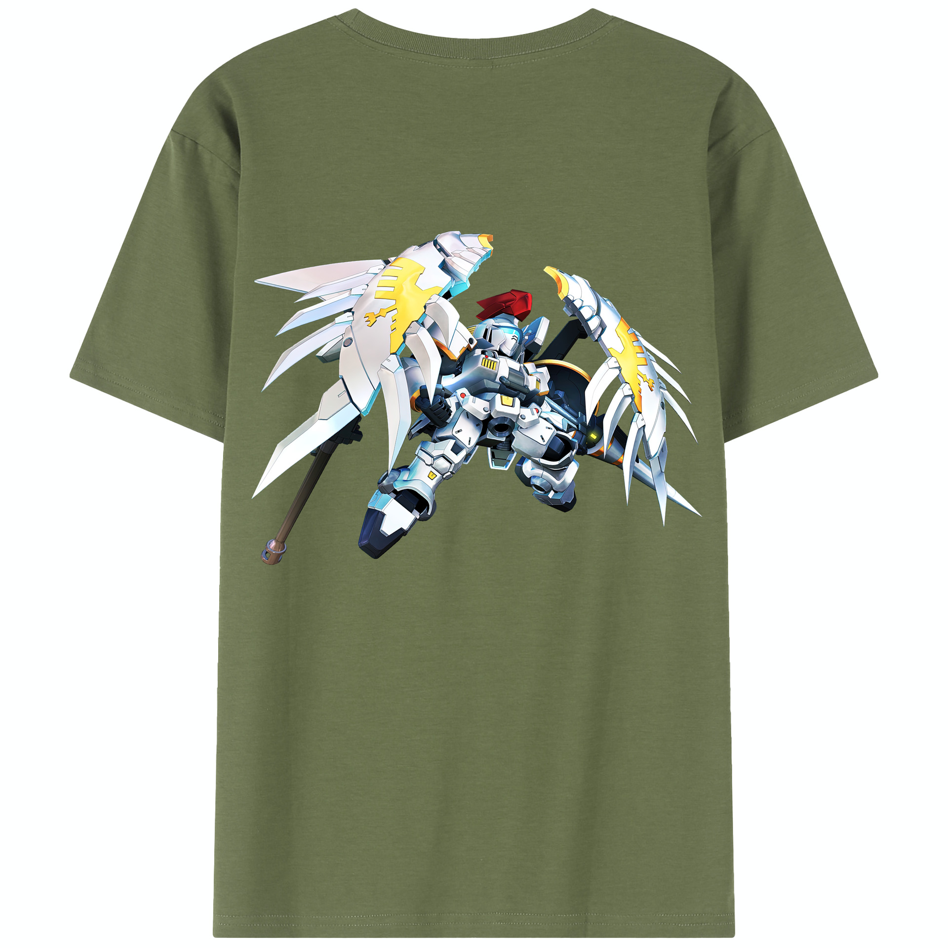 （画像用） 機動戦士ガンダム Mobile Suit Gundam 綿100％半袖Tシャツ（背面プリント）